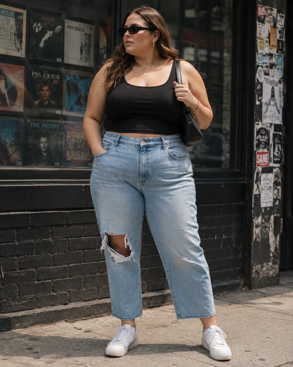Abercrombie Curve Love 90s Straight Jeans 33/16 Ultra High Rise Distressed Baggy